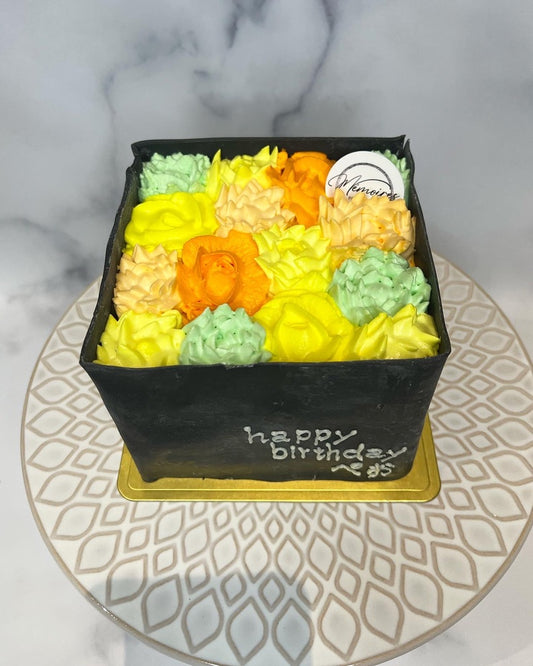 [B2324]Flower box cake