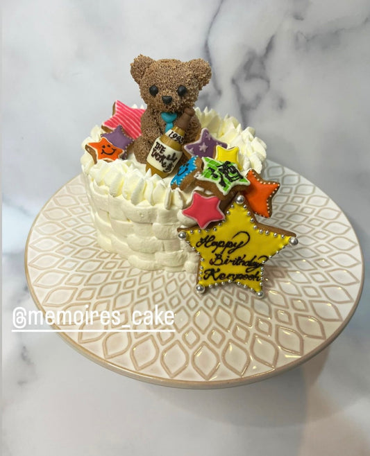 [A2207] Bear × Star cake